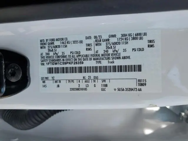 2023 FORD F150 SUPERCREW  