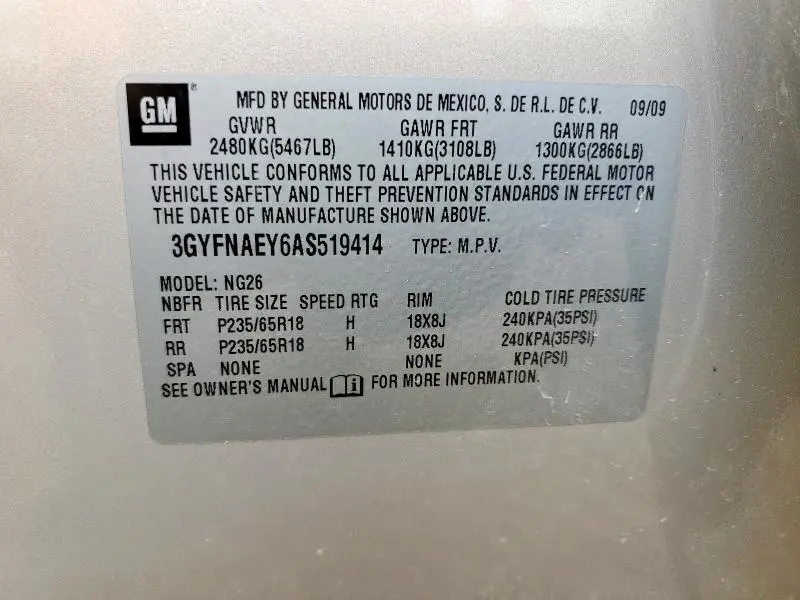 2010 CADILLAC SRX LUXURY COLLECTION  