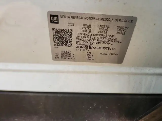 2021 CHEVROLET BLAZER 1LT  