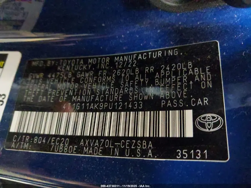 2023 TOYOTA CAMRY SE NIGHTSHADE EDITION