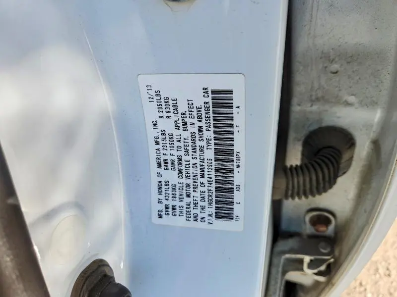 2014 HONDA ACCORD EX  