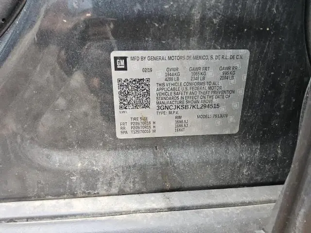 2019 CHEVROLET TRAX LS