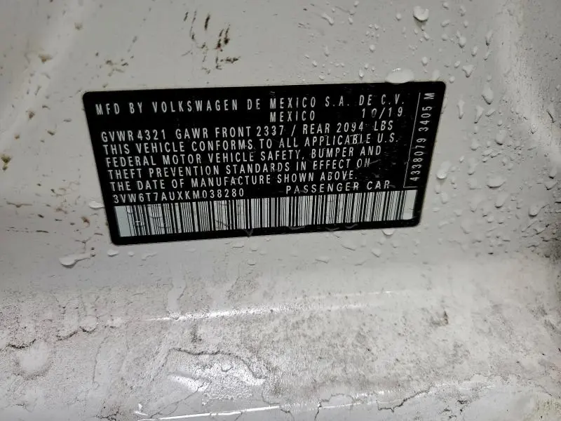 2019 VOLKSWAGEN GTI S  