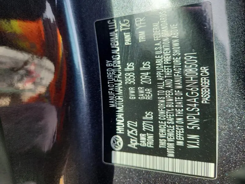 2022 HYUNDAI ELANTRA SEL  