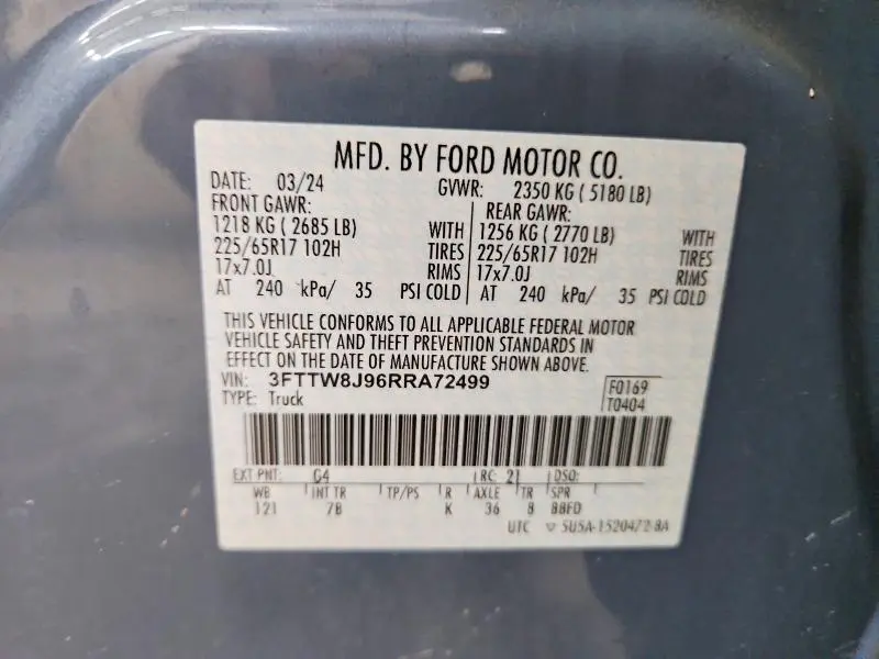 2024 FORD MAVERICK XLT  