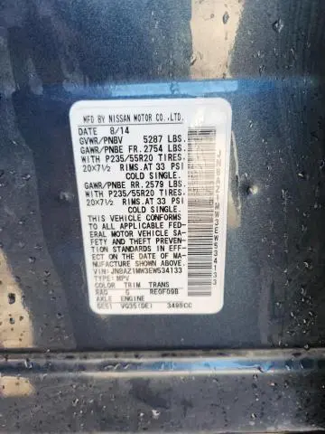 2014 NISSAN MURANO S  