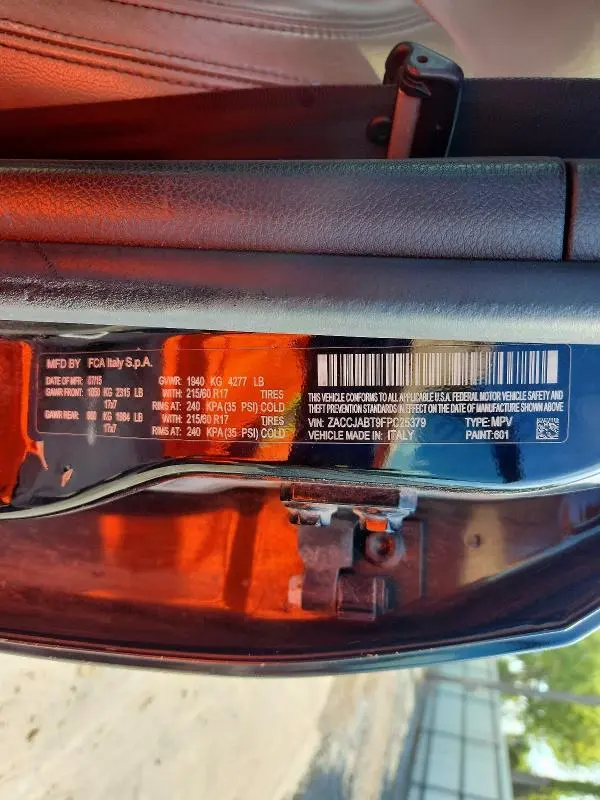 2015 JEEP RENEGADE LATITUDE  