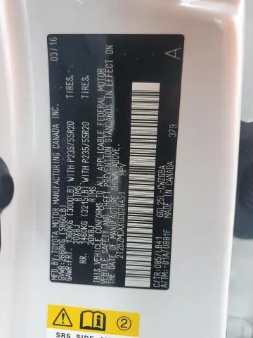 2016 LEXUS RX 350 BASE  