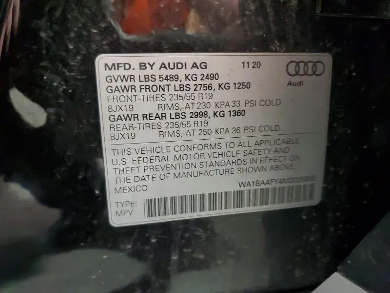 2021 AUDI Q5 PREMIUM PLUS  