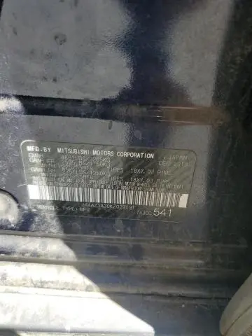 2019 MITSUBISHI OUTLANDER SE  