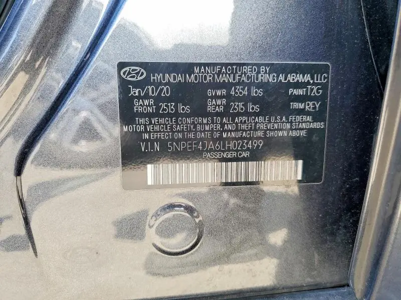 2020 HYUNDAI SONATA SEL  