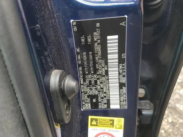 2016 TOYOTA HIGHLANDER XLE  