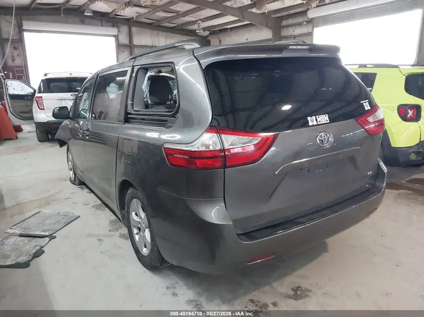 2017 TOYOTA SIENNA LE 8 PASSENGER