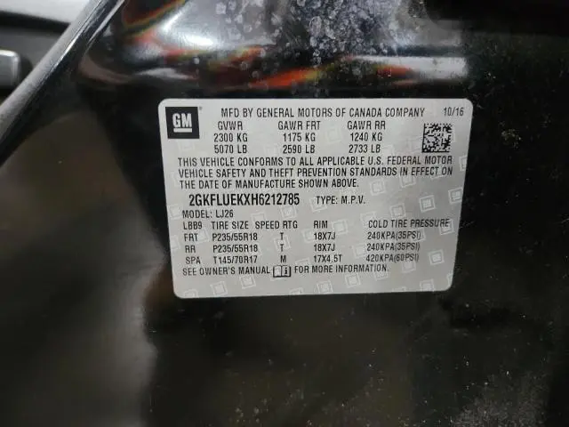 2017 GMC TERRAIN SLT  