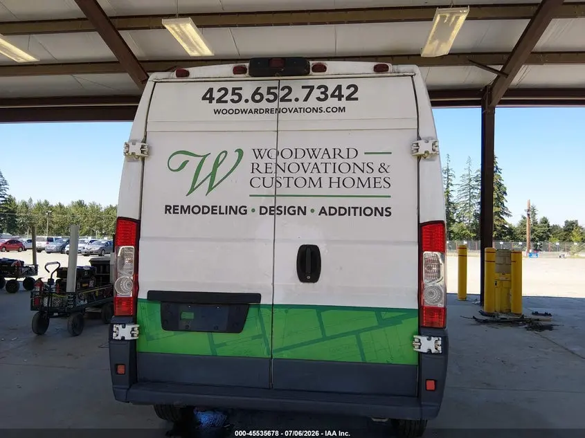 2018 RAM PROMASTER 2500 HIGH ROOF 136 WB