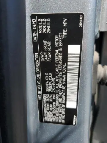 2013 VOLVO XC70 T6  