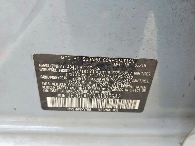 2018 SUBARU CROSSTREK PREMIUM  