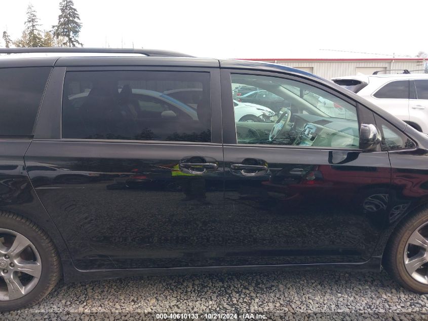 2012 TOYOTA SIENNA SE 8 PASSENGER