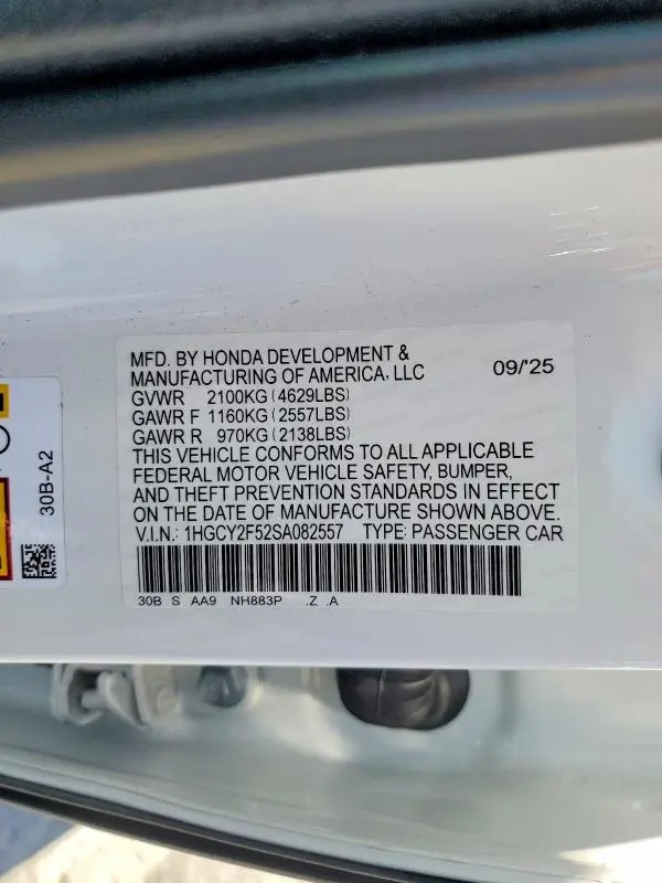 2025 HONDA ACCORD HYBRID SPORT  