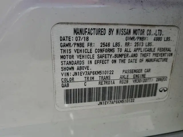 2019 INFINITI Q50 LUXE  