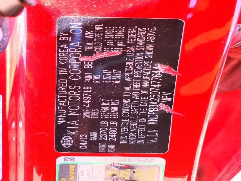 2013 KIA SPORTAGE LX  