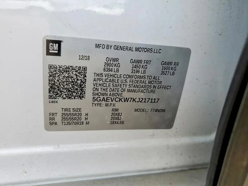 2019 BUICK ENCLAVE AVENIR  