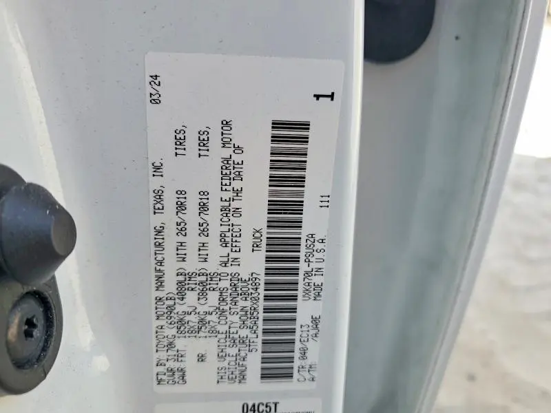 2024 TOYOTA TUNDRA CREWMAX SR  