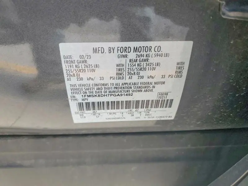 2023 FORD EXPLORER XLT  
