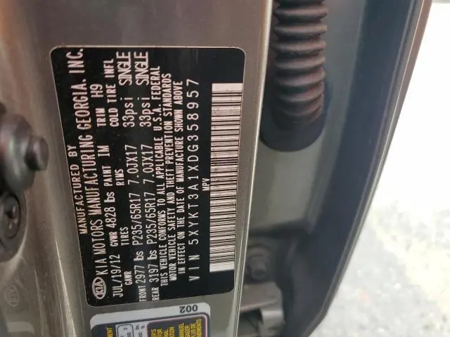 2013 KIA SORENTO LX  
