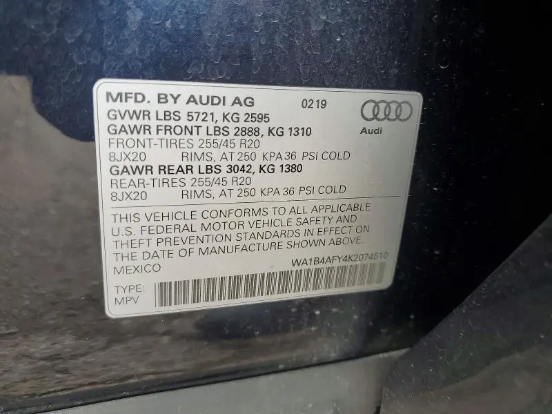 2019 AUDI SQ5 PREMIUM PLUS  