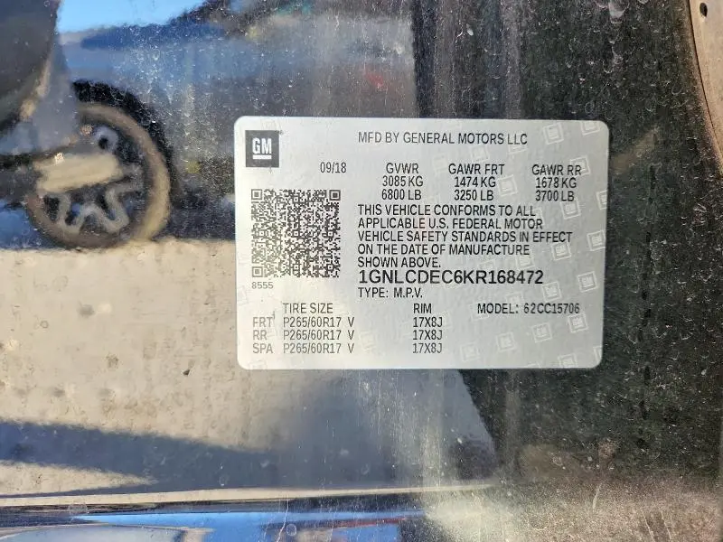 2019 CHEVROLET TAHOE POLICE  