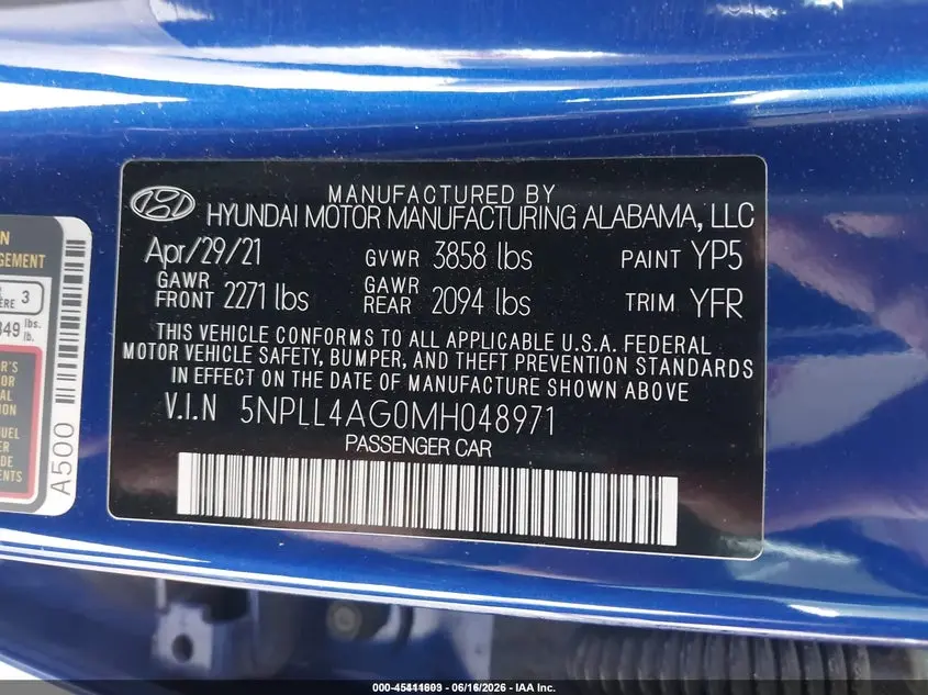 2021 HYUNDAI ELANTRA SE