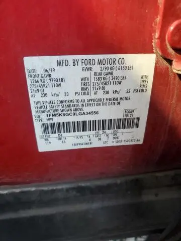 2020 FORD EXPLORER ST  