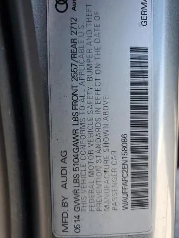 2014 AUDI A6 PREMIUM  