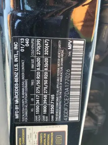 2013 MERCEDES-BENZ GL 450 4MATIC