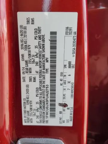 2015 FORD ESCAPE TITANIUM  