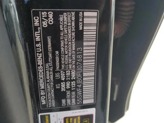 2015 MERCEDES-BENZ C 300  