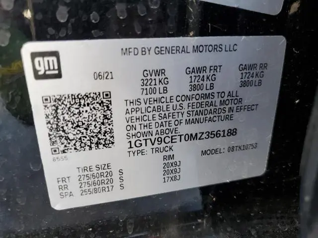 2021 GMC SIERRA K1500 ELEVATION  