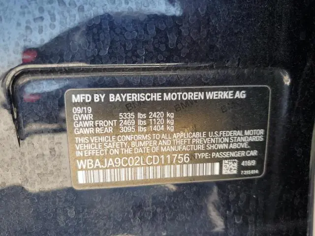 2020 BMW 530E   
