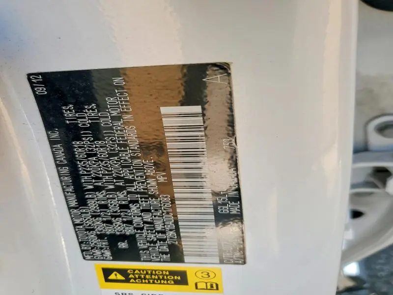 2013 LEXUS RX 350 BASE  