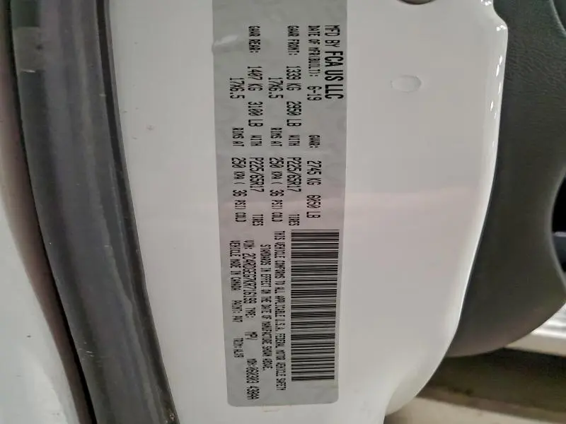 2019 DODGE GRAND CARAVAN GT  