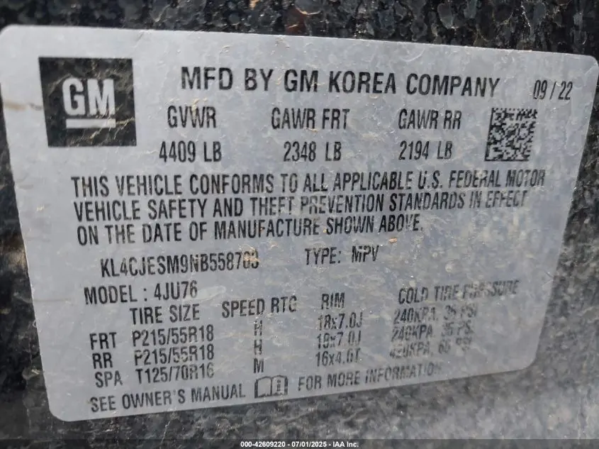 2022 BUICK ENCORE AWD PREFERRED
