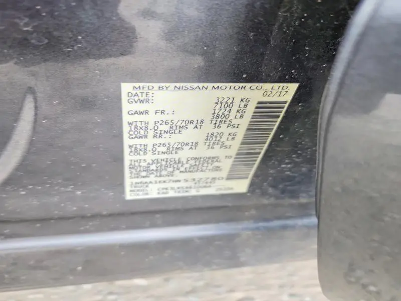 2017 NISSAN TITAN S  
