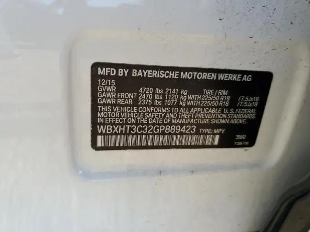 2016 BMW X1 XDRIVE28I  