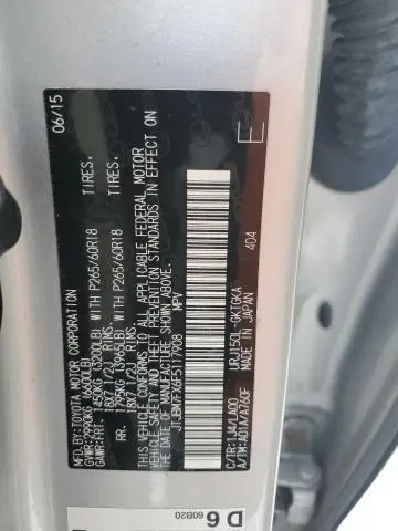 2015 LEXUS GX 460  