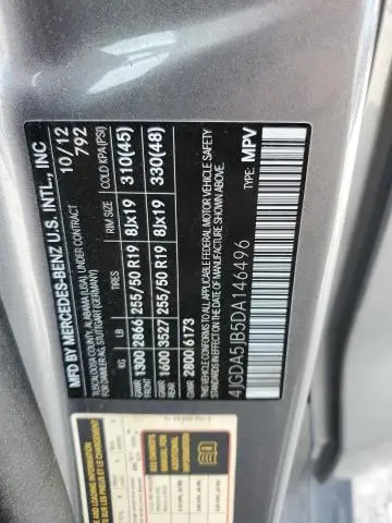 2013 MERCEDES-BENZ ML 350  