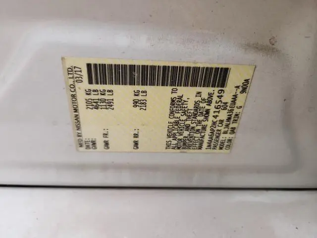 2017 NISSAN MAXIMA 3.5S  