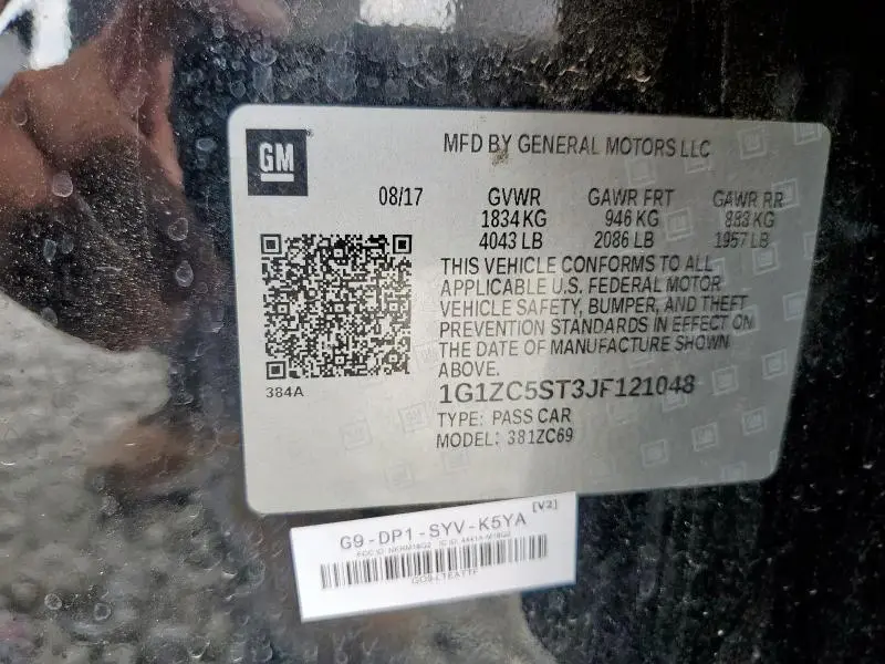 2018 CHEVROLET MALIBU LS  