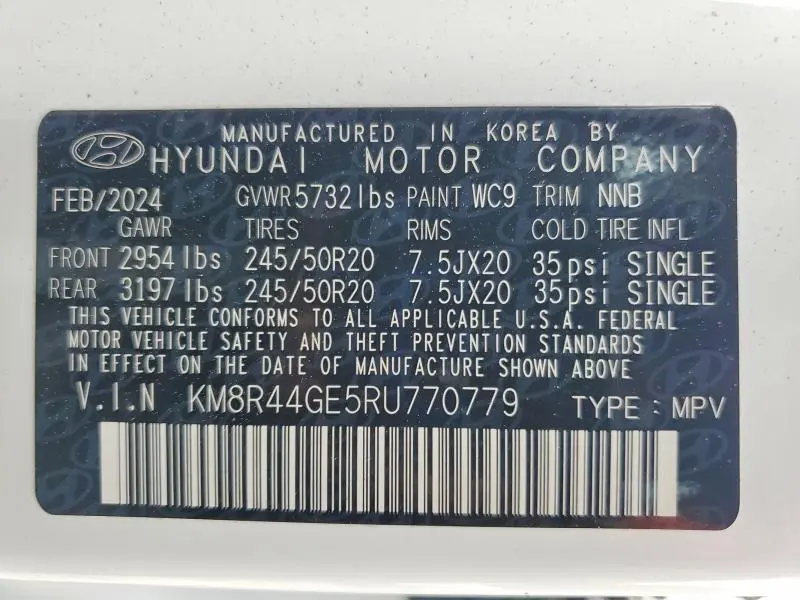 2024 HYUNDAI PALISADE SEL PREMIUM  