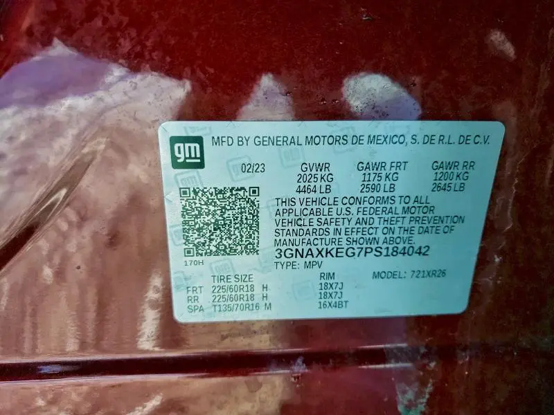 2023 CHEVROLET EQUINOX LT  